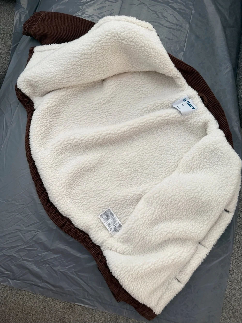 Old Navy Kids Brown Corduroy Sherpa Jacket